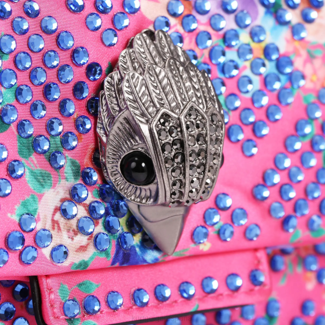 Kurt Geiger mujer Tela de Londres mini Kensington 2LPR36 | bolsas combinación rosa